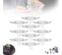 2025 Creative Floating Floral Arrangement Holder,Transparent Design with Central Stem Hole, 2 Sizes, Fits Any Water Container for Hydroponics,Float-ing PVC Mini Vase for Flower Bowls-10pcs||L