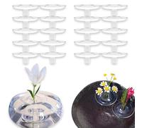 2025 Creative Floating Floral Arrangement Holder, Wind-Driven Waterproof Flower Holder with Dynamic Rotation, Floating PVC Mini Vase for Bowls/Fish Tanks, Indoor Floral Arranging Holders(L-20PCS)