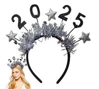 2025 Diadema De Estrella De Feliz Año Nuevo, Tiara De Diadema De Feliz Año Nuevo,2025 Feliz Año Nuevo Diademas Tiara - Feliz Año Nuevo Glitter Star Lentejuelas Diadema Tiara para Navidad 2025 Suminist