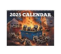 2025 Dumpster Fire Calendar, Raccoon Wall Calendar, 2025 Monthly Planner, Funny Spiral Calendar, Raccoon Planner Calendar, Cute Wall Calendar 2025, Raccoon Dumpster Planner for Home