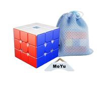 2025 El último MoYu WeiLong V11 3x3x3 Rompecabezas Magic Dados Girar Juguetes Sin Pegatinas Multicolor Competición Nivel Sensación 3x3 Dados (20M Núcleo de Bola MagLev Versión Paño Mágico)