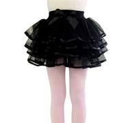 2025 Falda de tutú para niños pequeños, tul sólido, falda escalonada, falda de fiesta de princesa, falda de capa para niñas de 1 a 10 años camiseta niña 92, Negro , 2-3 años