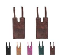 2025 Fashion Leather Wallet,Western Boot Wallet with Snap Strap,Credit Card Holder for Women, Small Wallets with Snap Fastening(Brown,2)