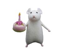 2025 for 2pcs Halloween Mouse Handmade Wool Felt Christmas Mouse Ornament Easy To Clean And Maintain