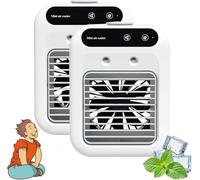 2025 Glacier Breeze Ac Unit, Evaporative Cooler Portable Ac, Stay Chilling Cool This Summer Without Spending A Fortune for Home, Office, Outdoor(2pcs)