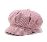 2025 - Gorra clásica de invierno para mujer, gorro de boina del pintor coreano Newsboy verano transpirable gorra con visera, Rosa intenso., Talla única