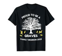 2025 GRAVES Family Reunion Gathering Árbol genealógico a juego Camiseta
