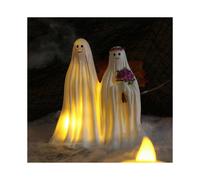 2025 Halloween Halloween Resin Ghost with Lights Bride And Groom Ornament Ghost Ghost Skeleton Party Halloween Ornament