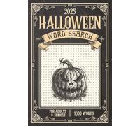 2025 Halloween Word Search for Adults & Seniors, 1800 words: Holiday Themed Word Find Puzzle Book with Bonus Fun Facts | 6 x 9 inches, 129 pages | Gift for Holidays & Relaxation.