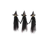 2025 Holiday Ornaments Halloween Glowing 3 People Holding Hands Witch