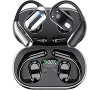 2025 inalámbricos Auriculares Oreja Abierta Bluetooth 5.4 con Gancho, Auriculares Inalámbricos Deportivos, 50 Horas de reproducción con Pantalla LED, IP7 Impermeable para Running Sport, Control Táctil