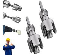 2025 Integrated Internal & External Pipe Threading Tool, Pipe Thread Cutting Tool, 1/2" (DN15) 3/4" (DN20) Pipe Sizes Rethreading Tool, for Electric Drill (1/2"+3/4")