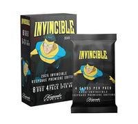 2025 Invincible Season 1 Keepsake Premiere Blaster: 8 Paquetes por Caja, una reliquia Garantizada, Chase Rare Autos y Parches