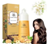 2025 Japanese Petal Rose Hair Dye Shampoo, Nourishing Plant-Based Hair Color, Single Agent Floral Dye, Long-Lasting & Natural Hair Color Shampoo for Gray Coverage (Coffee)