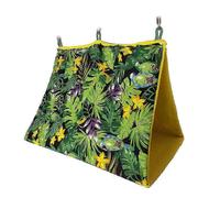 2025 Jaula colgante tipo hamaca con estampado de selva tropical, nido, columpio, tienda de campaña, cama, cueva