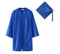 2025 Juego de Bata graduación Conjunto con Borla y Faja Brillante tasel tacha 3 Piezas jardín Infancia Unisex Mate para niños