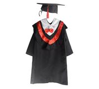 2025 Juego de Bata graduación Gorra y Vestido Unisex, Conjunto 4 Piezas Brillante Talla Infantil con Sombrero Borla a para niños en Edad Preescolar