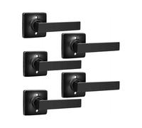 2025 Latest Model 5 Pack Half Dummy Door Lever Matte Black Lever Door Handle