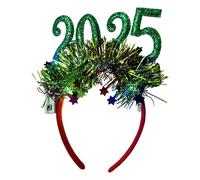 2025 LED Headband - Headbands Glowing | LED Flower Headband | New Year Tiara Headband Bopper | Glowing Glitter Happy New Year Headband Hair Accessories | Disfraz Headdress For Happy New Year's Eve