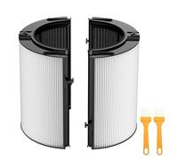 2025 mejorado 360° Combi Glass H13 Hepa + filtro de carbón activado compatible con Dyson TP07 TP10 TP06 HP06 TP04 HP04 PH02 PH01 PH03 PH04 HP09 TP09 HP07 HP10 purificador de aire, 2 en 1 Filtros de