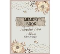 2025 Memory Book ,Scrapbook Albums, 8.25x11, 88 page's Hardcover & paper, Moments to Remember