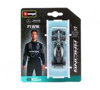 2025 Mercedes W16 F1 Nº63 George Russell 1:64 Bburago 18-58002R