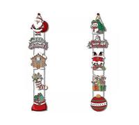 2025 Merry Christmas Hanging Door Banner Santa Claus Snowman Couplet Christmas Decorations for Home Xmas Gifts Navidad New Year Noel