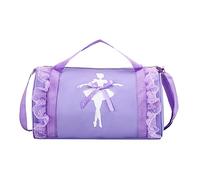 2025 - Mochilas infantiles de moda con un solo hombro, mochila de baile latino, mochila escolar de ballet latino, mochila convertible, mensajero para hombres, Morado (, Altoa única