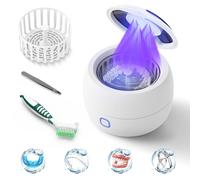 2025 Mquina de limpiador de retencin ultrasnico - Cleaner de retencin de 45 kHz para guardias nocturnos Guardias bucales Dentaduras - Cleaner ult