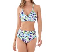 2025 Mujer Sexy Plus Size Split Traje de Baño Mujer Correa Bikini Verano Playa Must Have Fashion Traje de Baño, morado, XL