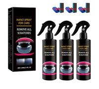 2025 Nano Car Scratch Repair Spray, Fast 3s Repair, Ceramic Nano Coating for Long-Lasting Protection, Easy DIY Polish for Cars, Bikes, Appliances (3PCS)