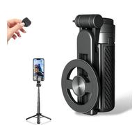 2025 New 4-in-1 Multifunctional 360° Rotation Magnetic Selfie Stick, 360° Rotation Phone Stand with Remote, Extendable, Universal Tripod for Vlogging, Video Recording & Travel (1pcs)