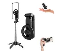 2025 New 4-in-1 Multifunctional 360° Rotation Magnetic Selfie Stick Tripod, Extendable Portable Pockets Tripods, for iPhone & Android, Video Recording, Vlog, Live Streaming (1 Set)