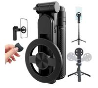 2025 New 4-in-1 Multifunctional 360° Rotation Magnetic Selfie Stick, Wireless Portable Phone Tripod with Remote Control, Multifunctional Magnetic Selfie Stick for Video Recording, Vlogging (1*Set)