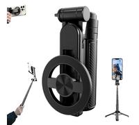 2025 New 4-In-1 Multifunctional Magnetic Selfie Stick, 360 Rotation Compact Stylish Wirele, Phone Tripod with Wireless Remote Compatible with iPhone and Android (1Set)