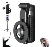 2025 New 4 in 1 Multifunctional Magnetic Selfie Stick, 360° Rotation Extendable mag Phone Tripod with Remote Control, for Video Recording & Vlogging (Magnetic Model)