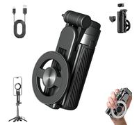 2025 New 4 in 1 Multifunctional Magnetic Selfie Stick, Mini Portable Detachable Scalable Multifunctional Shooting Aid, 360° Rotation Phone Tripod with Wireless Remote for iPhone & Android (1 pc)