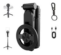 2025 New 4-in-1 Multifunctional Magnetic Selfie Stick, Portable Travel-Ready 360° Rotation Phone Tripod with Wireless Remote, Ideal for iPhone & Android Vlogging and Group Photos (2)