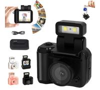 2025 New 64g Mini Tiny Nostalgic Camera, Gen.2 Mini Keychain Camera, Portable Travel Thumb Camera for Travel, Pocket-Sized Fun with Vintage Flair, 1080p HD Screen, Built-in Filter (128G,Black)