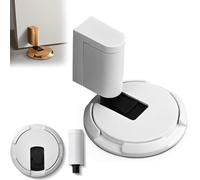 2025 New Adjustable Magnetic Door Stop Wedge, No Drill Punch-Free Silent Windproof Door Holder, Heavy Duty Zinc Alloy, Fits 0.39-0.79in Gaps for Home Office (White)
