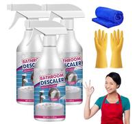 2025 New Bathroom Descaler Foam Spray, Limescale Remover Spray, All-Purpose Bathroom Descaler, Stubborn Stains Cleaner for Bathtub,Toilet,Glass,Faucet, Fresh Scent (3)