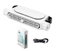 2025 New Car Seat Fan USB Plug-In, Car Interior Rear Pillow Car Fan, Headrest Auto Cooler, Rechargeable 3-Speed Adjustable, for Hot Weather Vehicles Long Journeys Truck (White, 1pc)