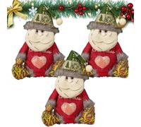 2025 New Christmas Bags Zipper Design, Christmas Bag Zipper Design, Reusable Christma Bags With Santa Snowman Style Of Apples, Candies, Small Toys And Gifts (3pcsA)