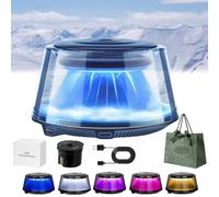 2025 New Cloud Mist Car Diffuser - Auto on/off, Premium Scenic Fragrance Cars Freshener, Smart Car Air Freshener, with USB Rechargeable, 5 Ambient Light, Long-Lasting Fragrance (B)