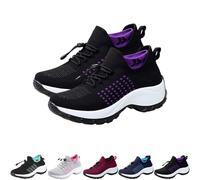 2025 New Comfortwear Ortho Shoes for Women Plantar Fasciitis, Comfort Wear Orthowear Shoes for Women Orthopedic Sneakers, Ortho Stretch Cushion Shoe Comfortable Walking Sneakers (Black,36)