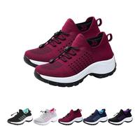2025 New Comfortwear Ortho Shoes for Women Plantar Fasciitis, Comfort Wear Orthowear Shoes for Women Orthopedic Sneakers, Ortho Stretch Cushion Shoe Comfortable Walking Sneakers (Red,39)