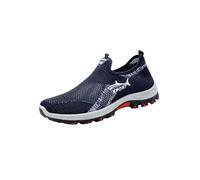2025 New Cooling Comfort Sneaker for Men, Comfortable Lightweight Breathable Mesh Walking Shoes with Anti Slip Soles (Blue,47)