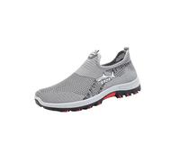 2025 New Cooling Comfort Sneaker for Men, Comfortable Lightweight Breathable Mesh Walking Shoes with Anti Slip Soles (Grey,43)