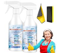 2025 New Defrosting Spray for Fridge Freezer, Fridge Freezer Defrosting Spray, Fridge Freezer De-Icer Spray Defrost Ice Deicer 120ml, Powerful Defrosting Spray for Fridge Freezer (2)