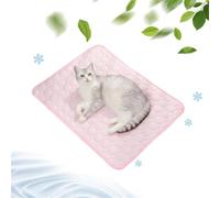 2025 New Dog Cooling Mat Washable, Portable Summer Dog Pad, Water-Absorbent Pet Cooling Pad For Kennel Sofa Bed Floor Car Seats(Pink,M)